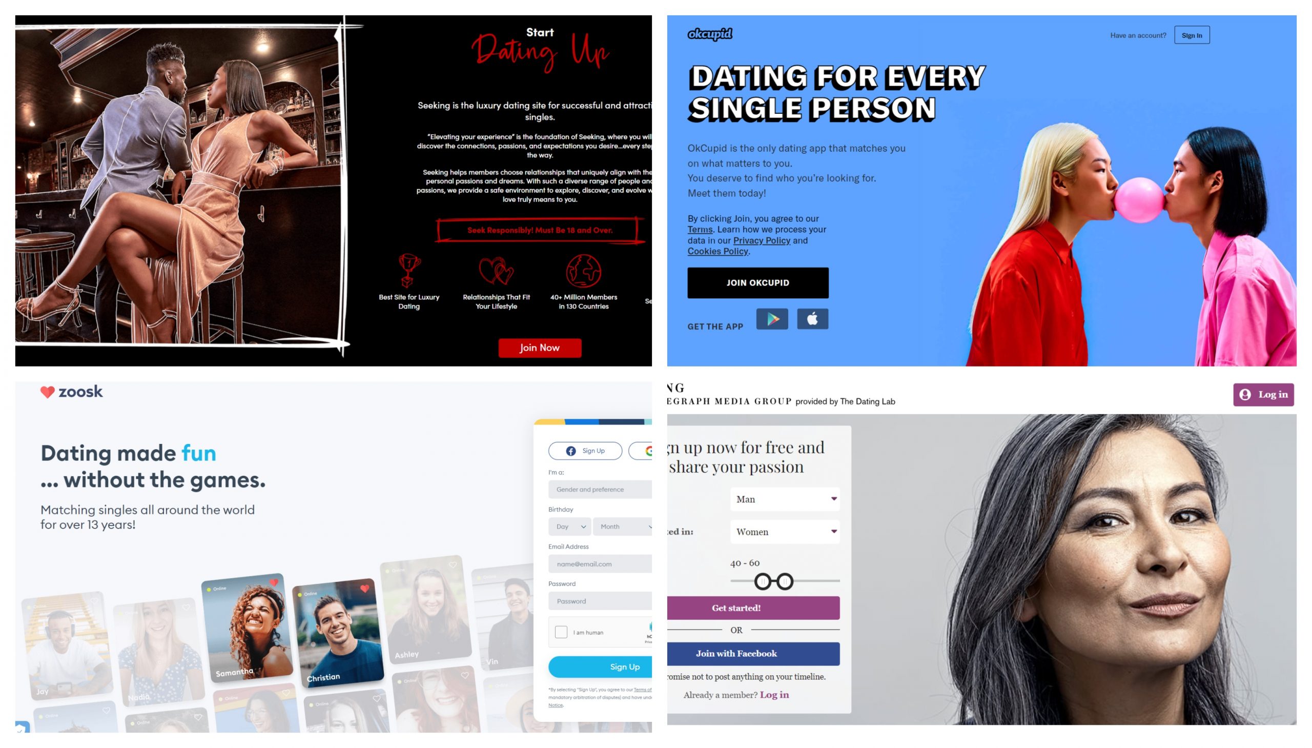 Best Over 50s Dating Websites