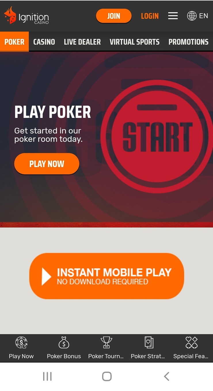 Ignition Poker Mobile