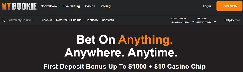 MyBookie Online Gambling Homepage