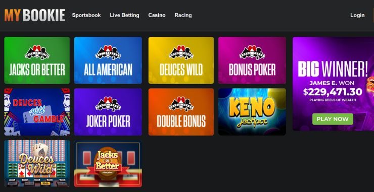 MyBookie Poker Homepage