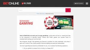 BetOnline Casino Responsible Gambling