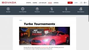 Bovada Casino Poker Turbo Tournaments