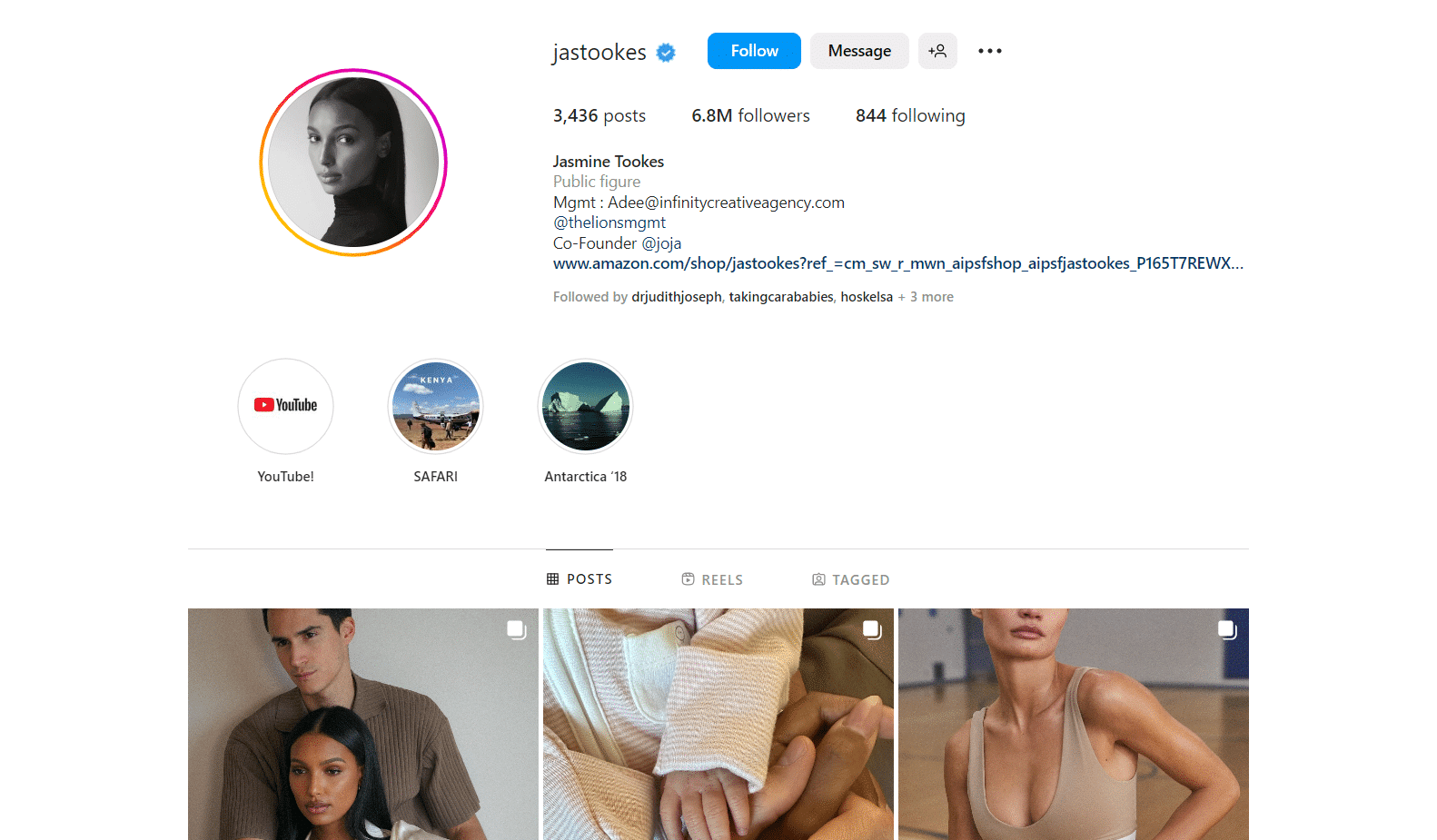 Jasmine Tookes Instagram
