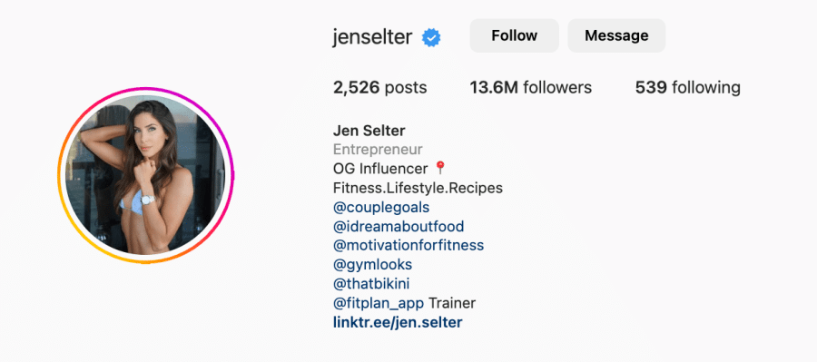 Jen Selter Instagram
